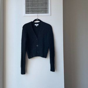 & Other Stories Black Cropped Cardigan